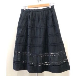 Gap Eyelet Midi Skirt